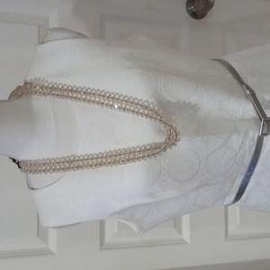 Sleeveless White Dress